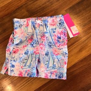 Lilly Pulitzer Sea to Shining Sea Boy Swim Trunks